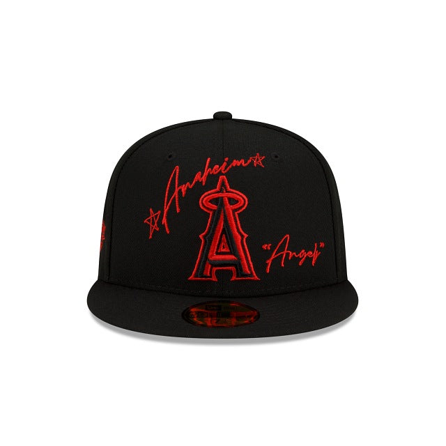 New Era Los Angeles Angels Cursive 59fifty Fitted Hat