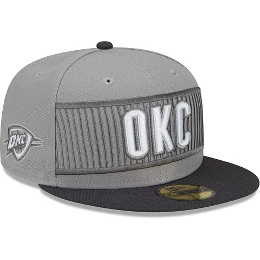New Era Oklahoma City Thunder City Edition Gray 2022 59FIFTY Fitted Hat