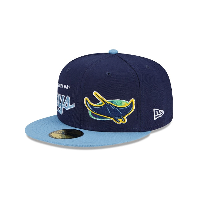 New Era Tampa Bay Rays Double Logo 2022 59FIFTY Fitted Hat
