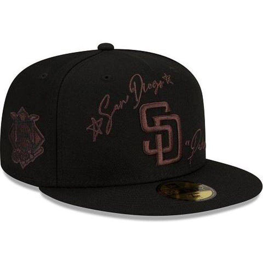 New Era San Diego Padres Cursive 59fifty Fitted Hat