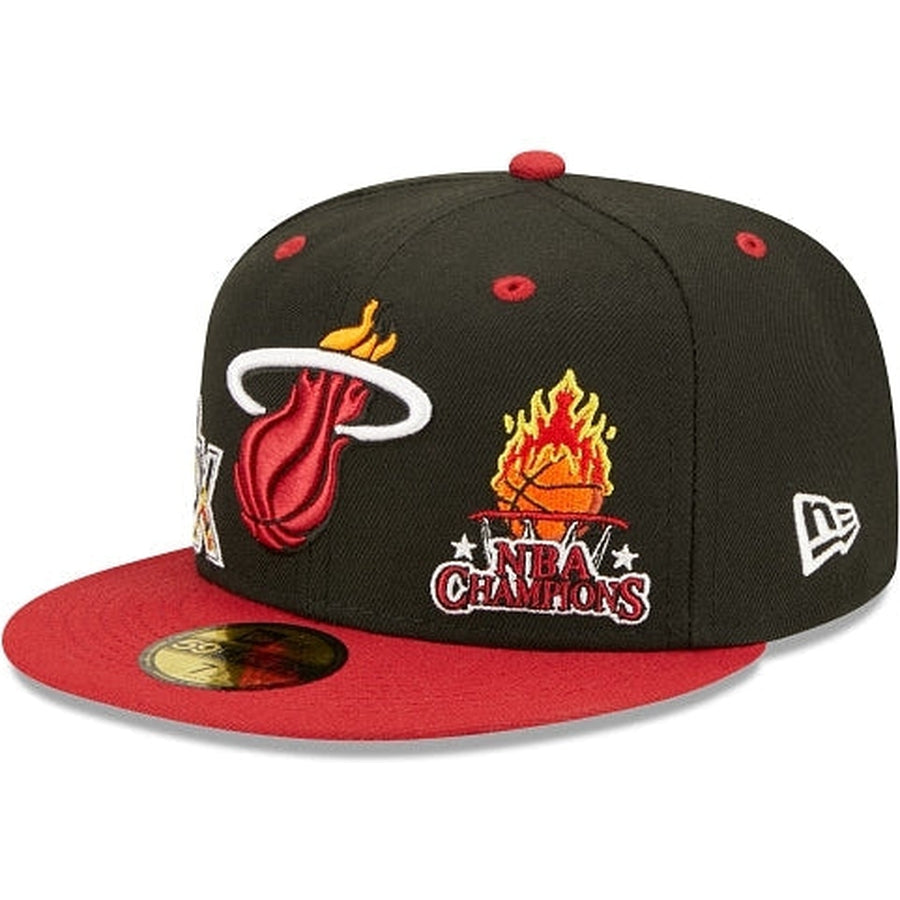 New Era Miami Heat Fire 2022 59FIFTY Fitted Hat