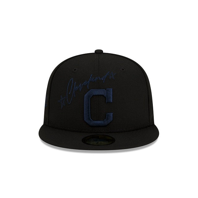 New Era Cleveland Indians Cursive 59fifty Fitted Hat