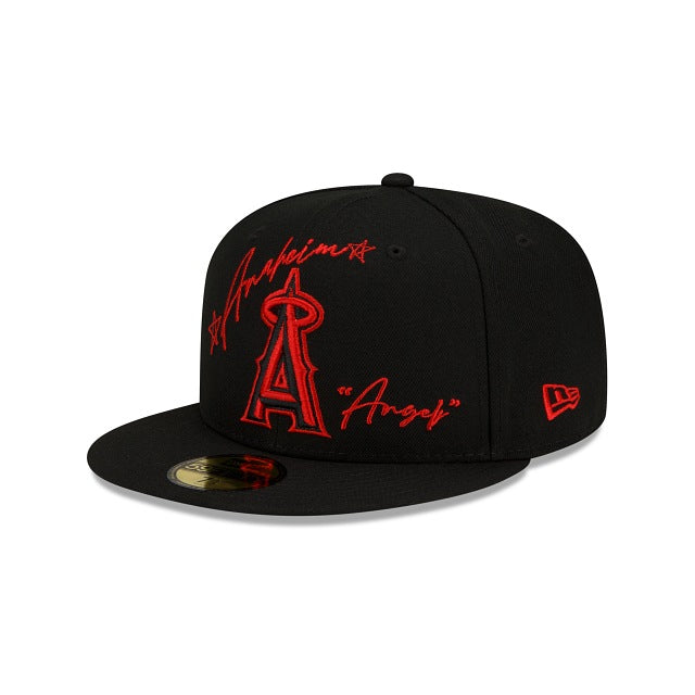 New Era Los Angeles Angels Cursive 59fifty Fitted Hat