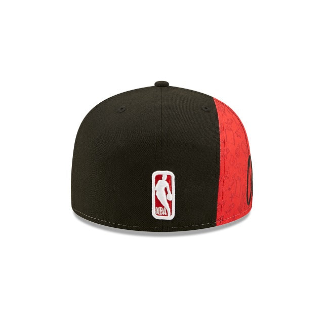 New Era Chicago Bulls Side City Doodle 2022 59fifty Fitted Hat