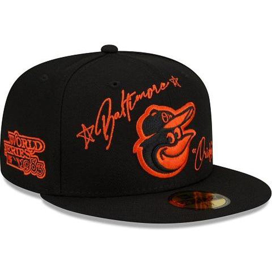 New Era Baltimore Orioles Cursive 59fifty Fitted Hat