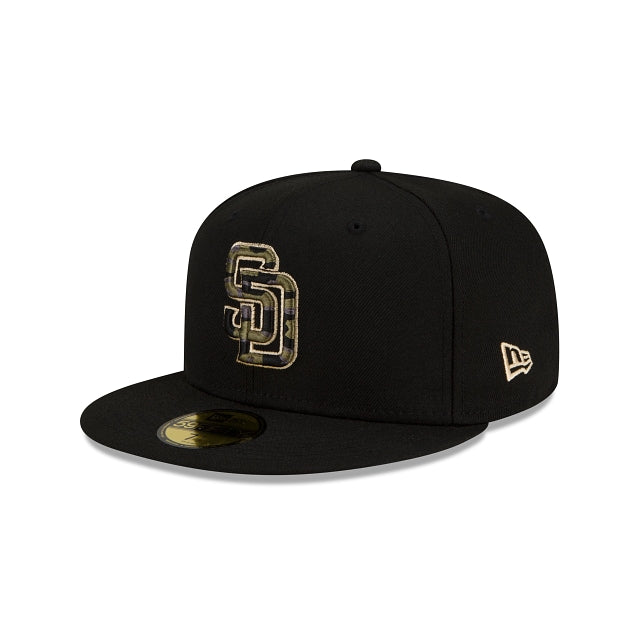New Era San Diego Padres Tiger Camo Undervisor 59FIFTY Fitted Hat