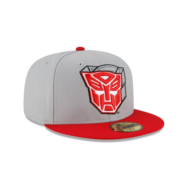 Transformer Grad Hat New Era Transformers Autobots Gray 2022 59FIFTY Fitted Hat