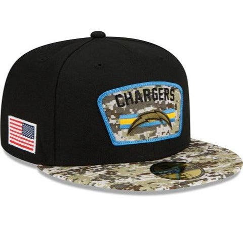 New Era Los Angeles Chargers Salute To Service 2021 59FIFTY Fitted Hat
