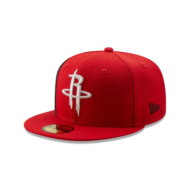New Era Houston Rockets Side City Doodle 2022 59fifty Fitted Hat