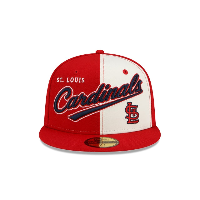 New Era St. Louis Cardinals Split Front 59fifty Fitted Hat