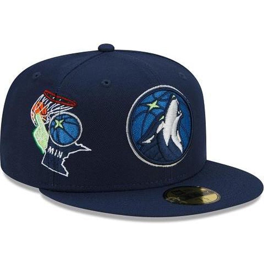 New Era Minnesota Timberwolves Fan Out 59fifty Fitted Hat