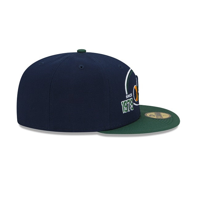 New Era Utah Jazz Two-Tone Hoops 59fifty Fitted Hat