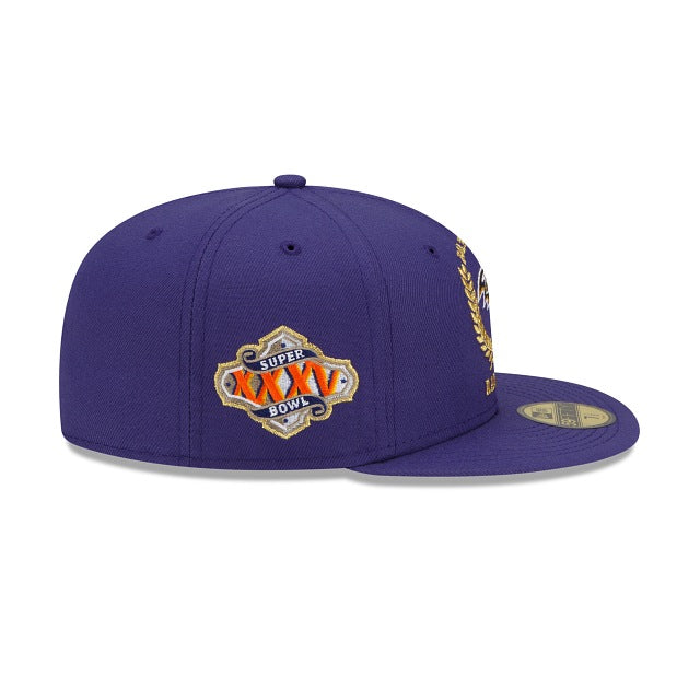 New Era Baltimore Ravens Gold Classic 59fifty Fitted Hat