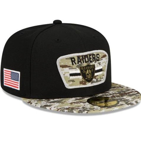 New Era Las Vegas Raiders Salute To Service 2021 59FIFTY Fitted Hat