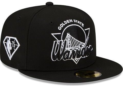 New Era Golden State Warriors Tip Off Black 59Fifty Fitted Hat