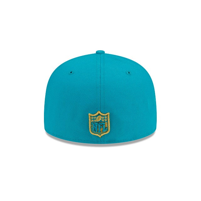 New Era Miami Dolphins Gold Classic 59fifty Fitted Hat
