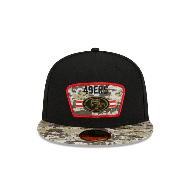 New Era San Francisco 49ers Salute To Service 2021 59FIFTY Fitted Hat