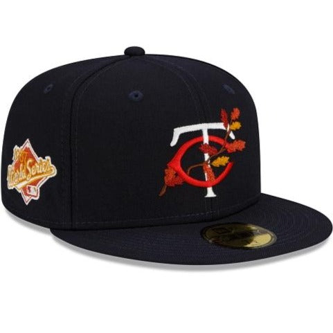 New Era Minnesota Twins Leafy Front 59Fifty Fitted Hat