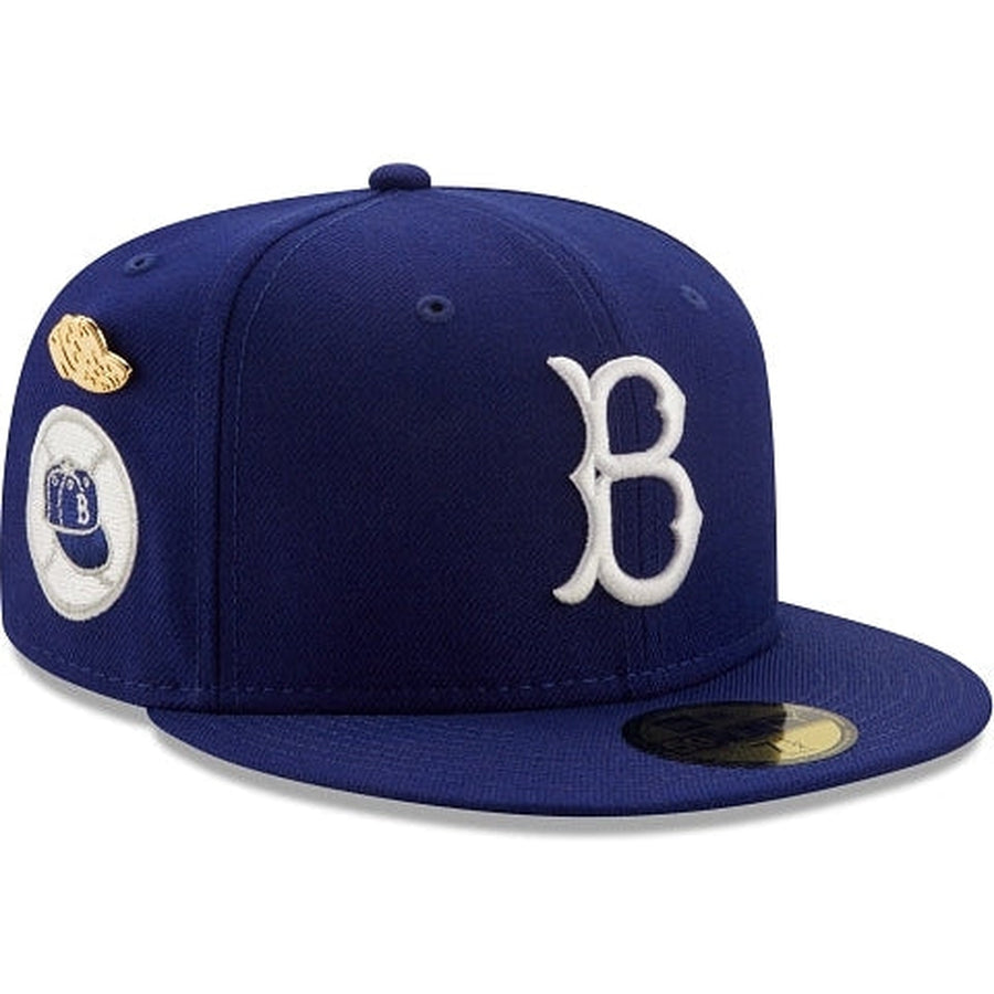 New Era Brooklyn Dodgers 1955 Logo History 59FIFTY Fitted Hat