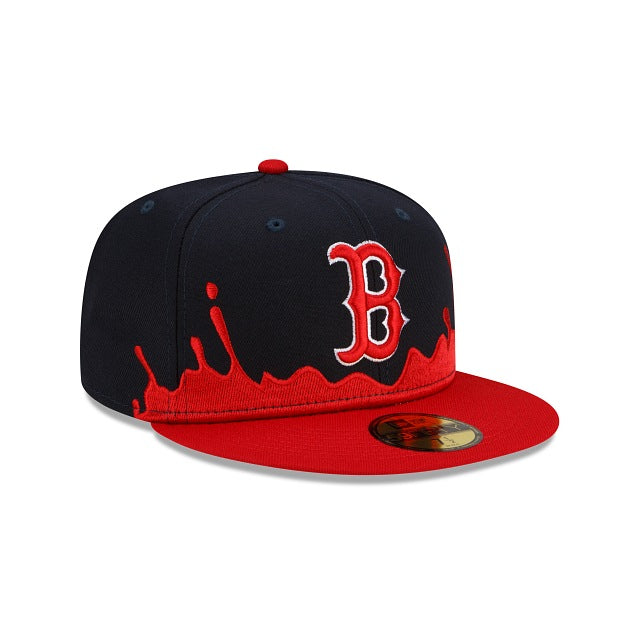 Red Drip Hat New Era Boston Red Sox Drip Front 59fifty Fitted Hat