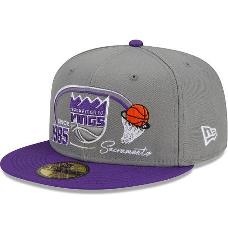 New Era Sacramento Kings Two-Tone Hoops 59fifty Fitted Hat