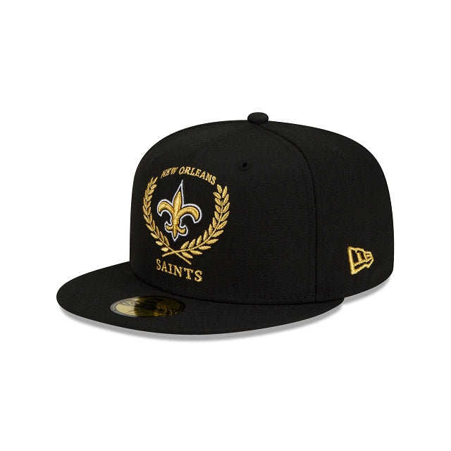 New Era New Orleans Saints Gold Classic 59fifty Fitted Hat