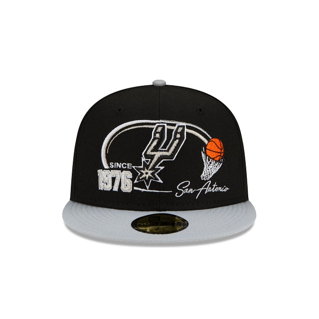 New Era San Antonio Spurs Two-Tone Hoops 59fifty Fitted Hat
