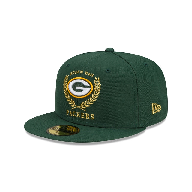 New Era Green Bay Packers Gold Classic 59fifty Fitted Hat