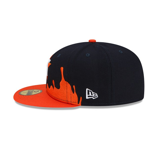 New Era Houston Astros Drip Front 59fifty Fitted Hat