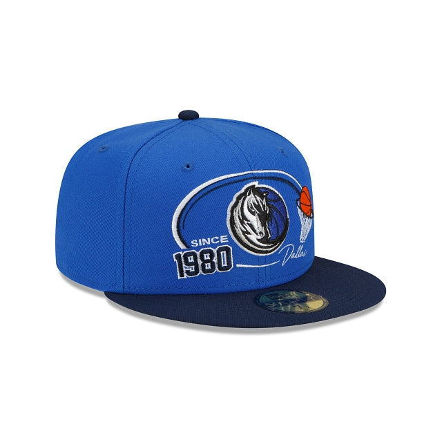 New Era Dallas Mavericks Two-Tone Hoops 59fifty Fitted Hat