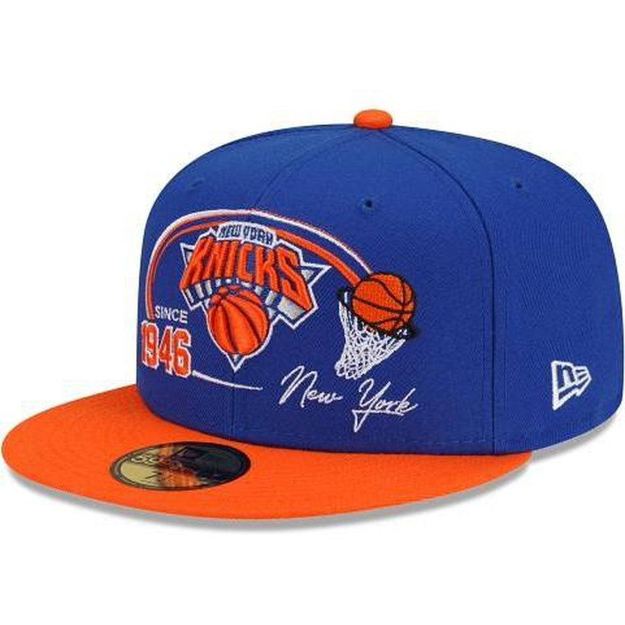 New Era New York Knicks Two-Tone Hoops 59fifty Fitted Hat