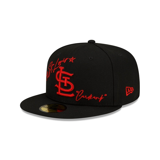 New Era St. Louis Cardinals Cursive 59fifty Fitted Hat