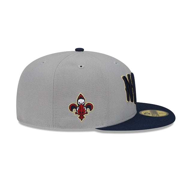 New Era New Orleans Pelicans City Edition Gray 2022 59FIFTY Fitted Hat