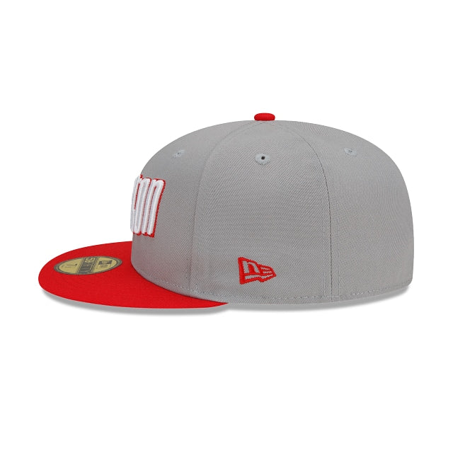 New Era Houston Rockets City Edition Gray 2022 59FIFTY Fitted Hat