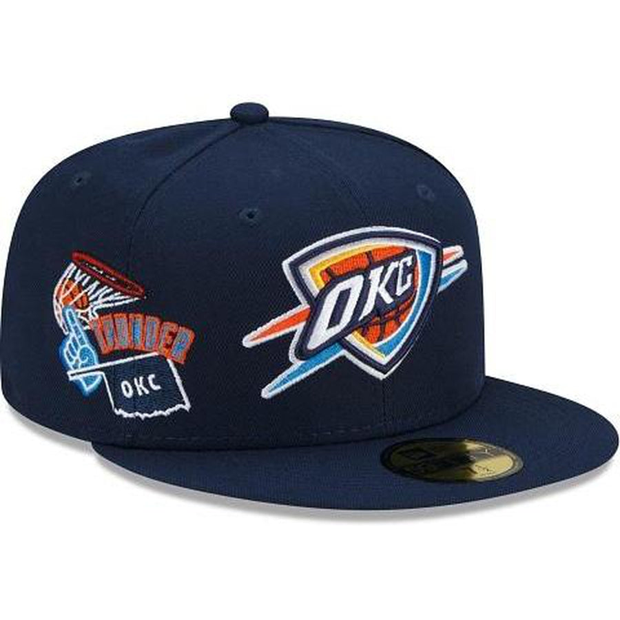 New Era Oklahoma City Thunder Fan Out 59fifty Fitted Hat