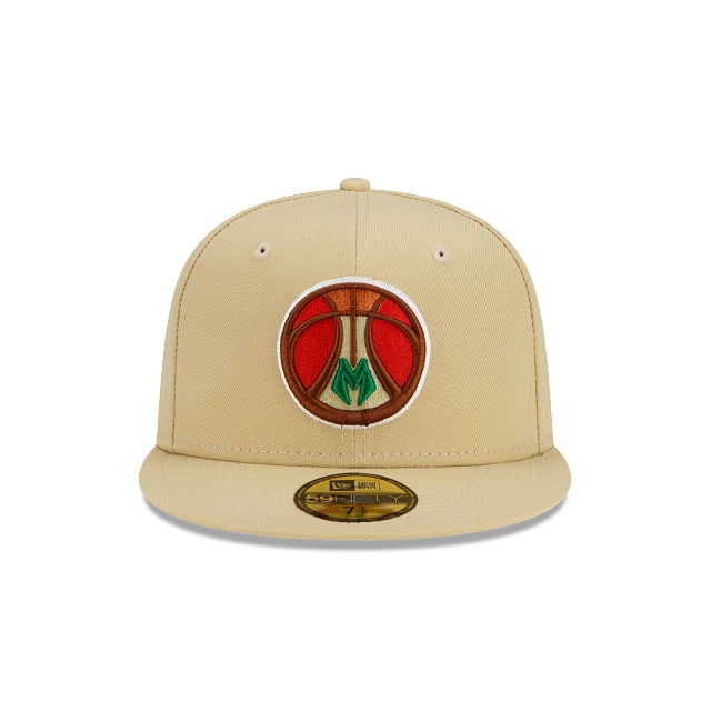 New Era Milwaukee Bucks Cookie 59fifty Fitted Hat