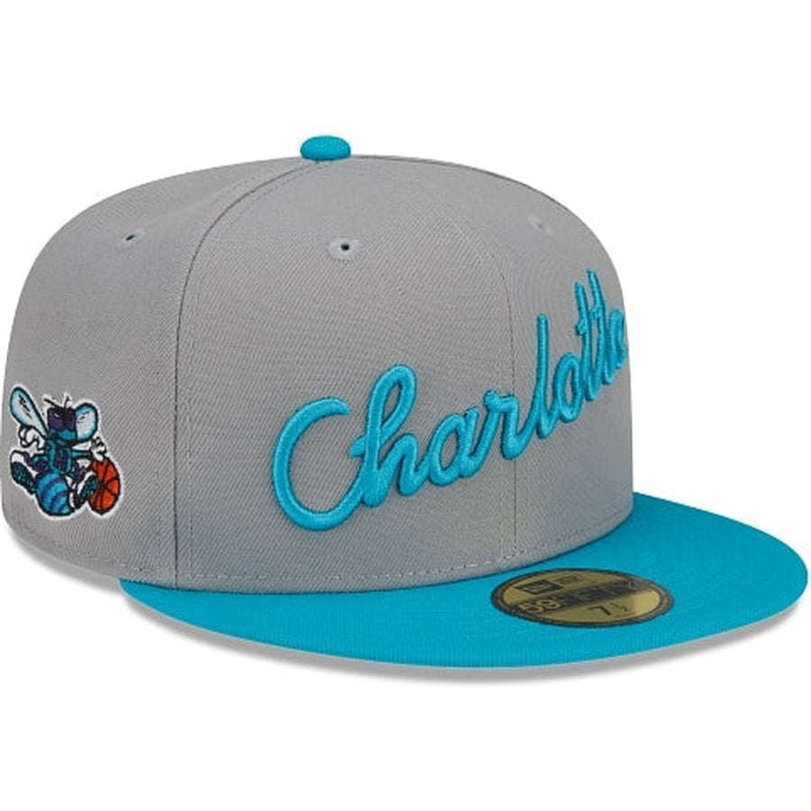 New Era Charlotte Hornets City Edition Gray 2022 59FIFTY Fitted Hat