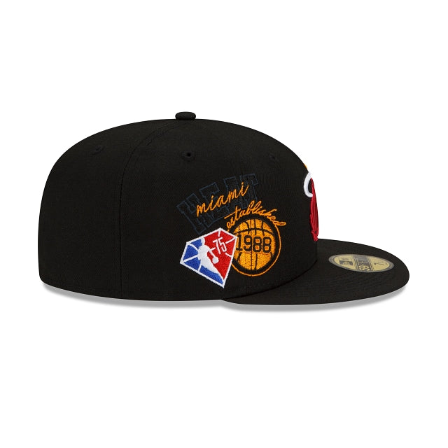 New Era Miami Heat Back Half 2022 59FIFTY Fitted Hat