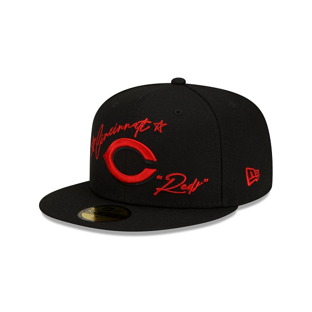 New Era Cincinnati Reds Cursive 59fifty Fitted Hat
