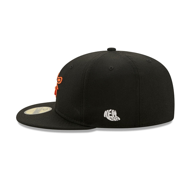New Era Baltimore Orioles 1966 Logo History 59FIFTY Fitted Hat