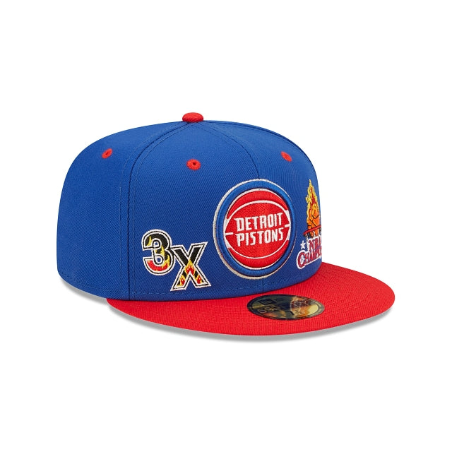 New Era Detroit Pistons Fire 2022 59FIFTY Fitted Hat