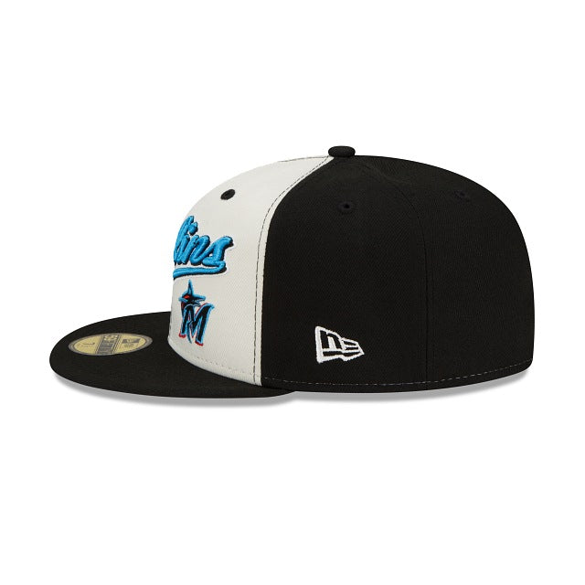 New Era Miami Marlins Split Front 59fifty Fitted Hat