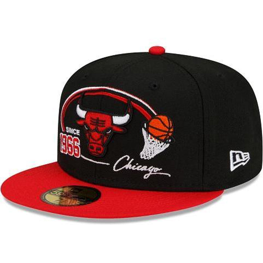 New Era Chicago Bulls Two-Tone Hoops 59fifty Fitted Hat