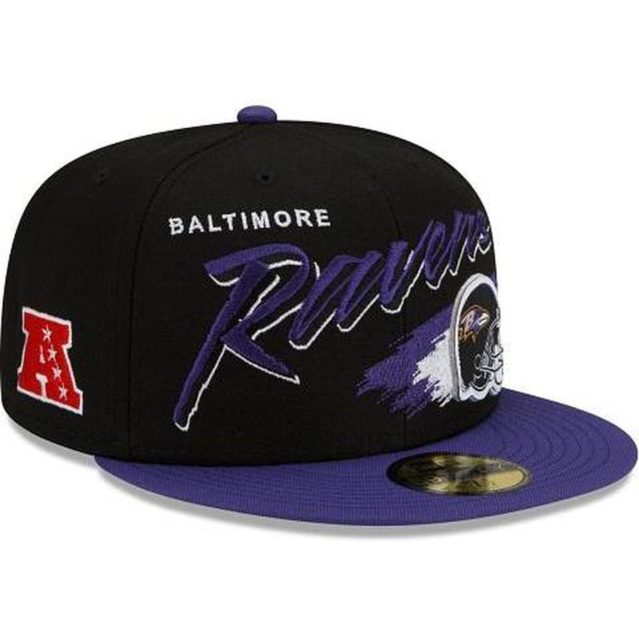 New Era Baltimore Ravens Helmet 59fifty Fitted Hat
