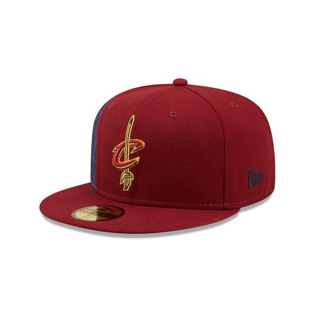 New Era Cleveland Cavaliers Side City Doodle 2022 59fifty Fitted Hat