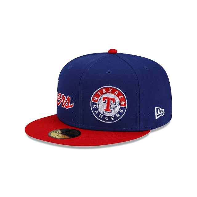 New Era Texas Rangers Double Logo 2022 59FIFTY Fitted Hat
