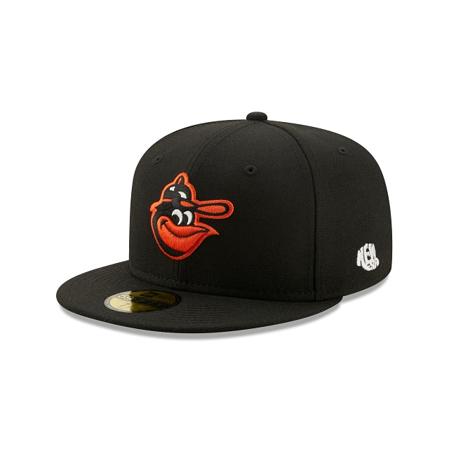 New Era Baltimore Orioles 1966 Logo History 59FIFTY Fitted Hat
