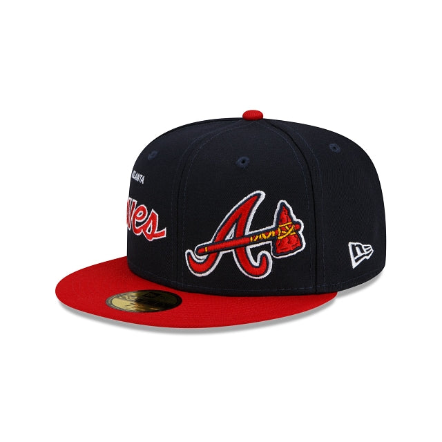 New Era Atlanta Braves Double Logo 2022 59FIFTY Fitted Hat