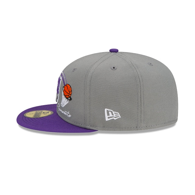 New Era Sacramento Kings Two-Tone Hoops 59fifty Fitted Hat