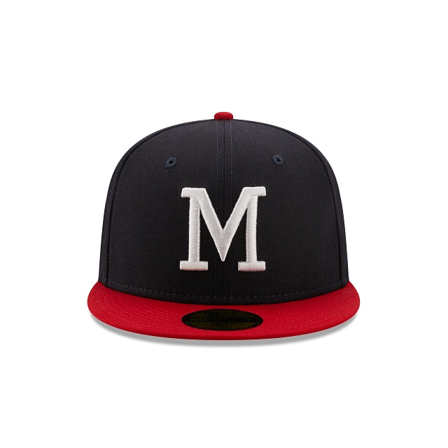New Era Milwaukee Braves 1957 Logo History 59FIFTY Fitted Hat
